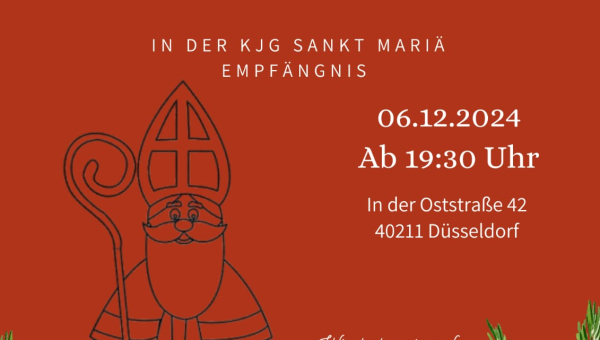 6. Dezember 2024 ist Nikolaus-Clubraum ab 19:30 Uhr...