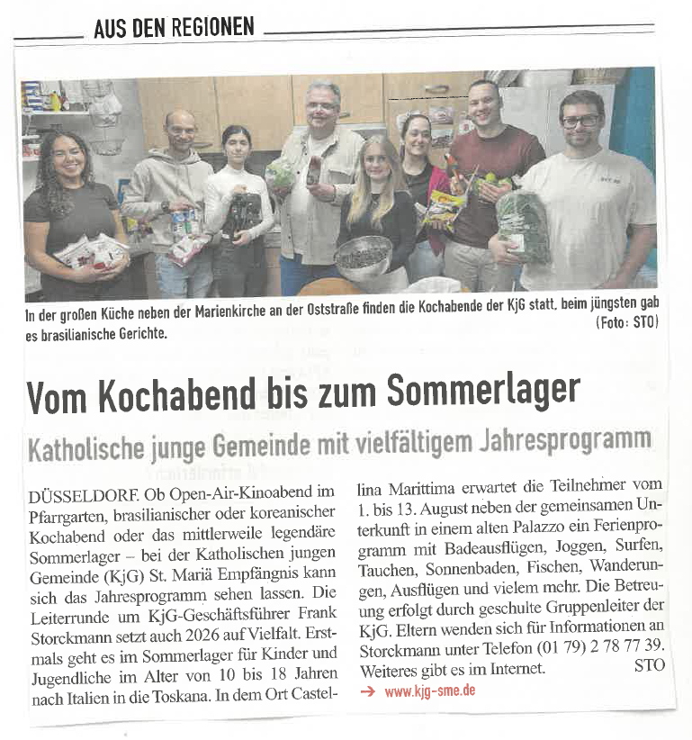 KJG in der Kirchenzeitung für das Erzbistum Köln...